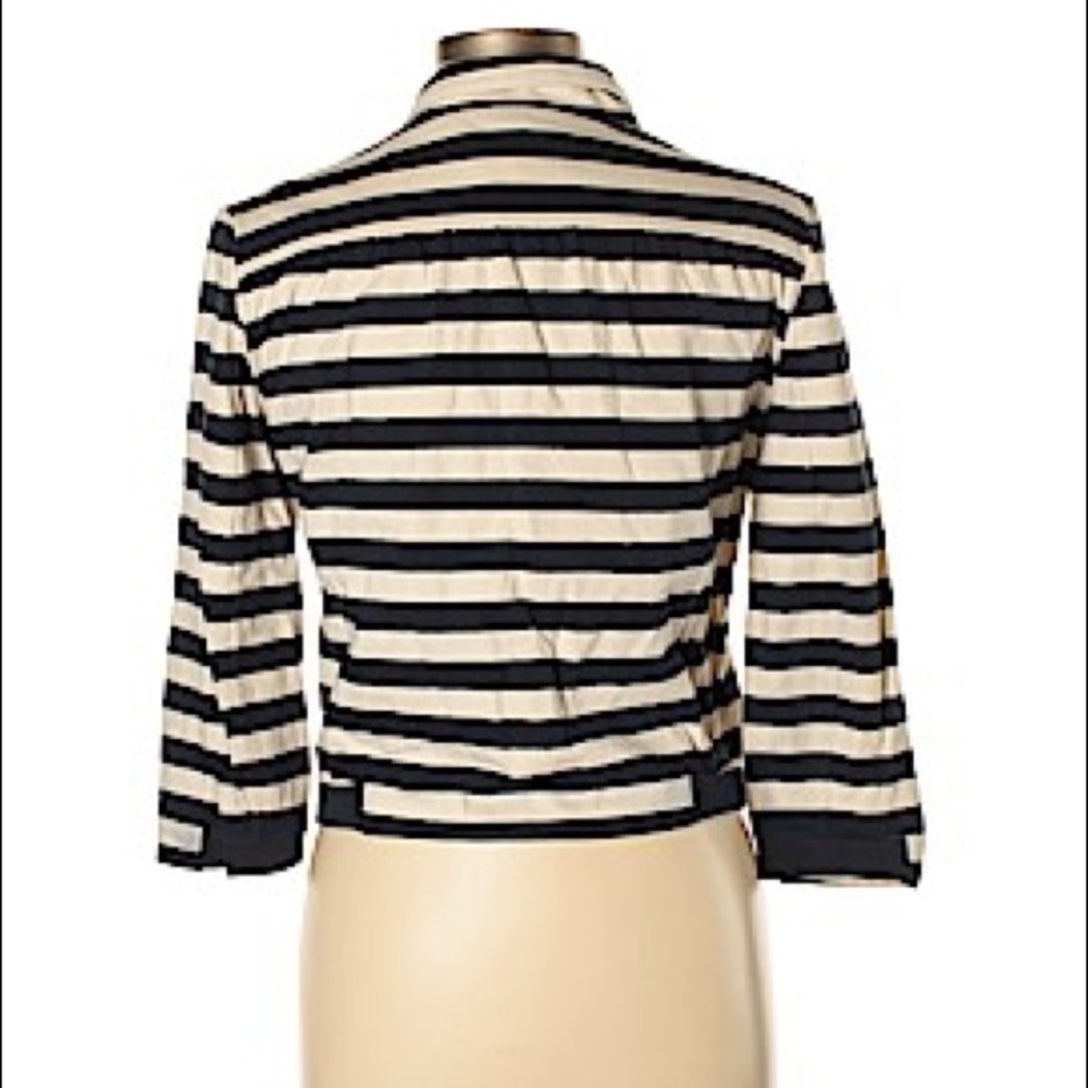 Striped Mango Blazer - Picture 2 of 9